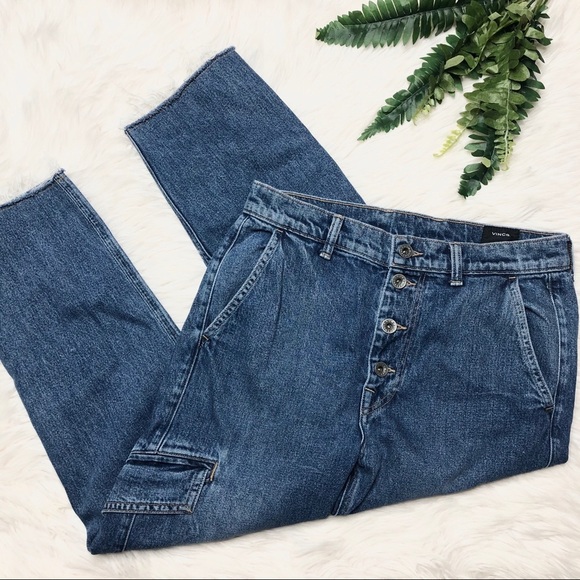 Vince Drop Slouch Cargo Jeans Size 28 - Picture 6 of 8